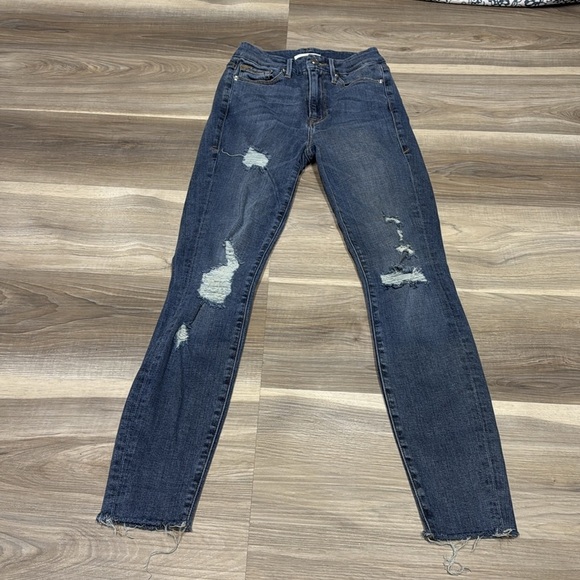 Good American blue denim skinny jeans size 00 - Picture 1 of 11